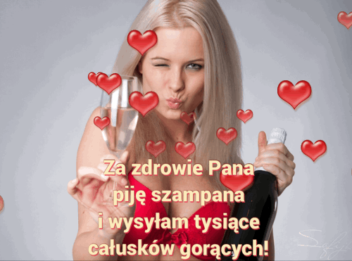 Za zdrowie Pana piję szampana